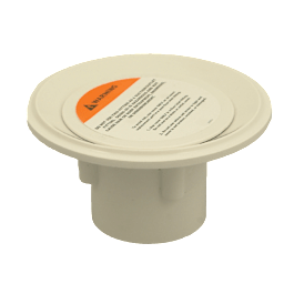 Cmp Drop Inlet CMP Floor Inlet Fitting White Socket 1-1/2