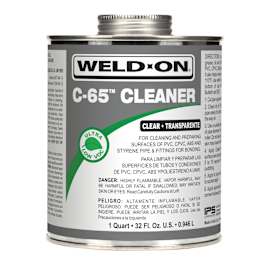 Weld-On C-65 Clear Cleaner, 1 gal | Heritage Plus