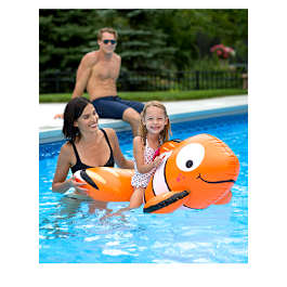 OCEAN BLUE CLANCY CLOWNFISH RIDE-ON | Heritage Pool Plus