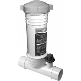 Waterway Chlorine Inline 100% Shutoff 12 Tab. Feeder Clear | CLC012 ...