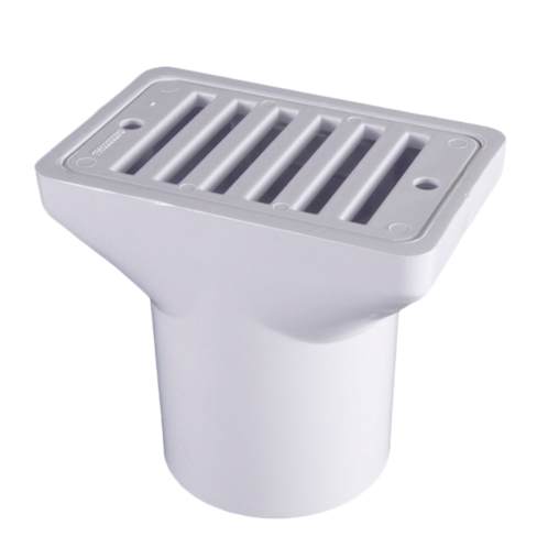CMP Gutter Deck Drain White Fip X Soc , 2