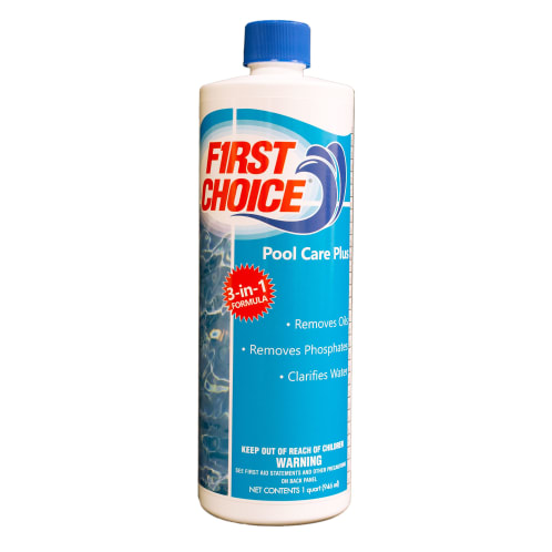 First Choice Pool File Sticker First Choice Pool Care Plus Clarifier 32 fl oz Bottle 12/Case ...