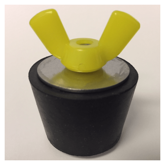 Winter Rubber Expansion Plug 7 w/ Yellow Nylon Wing Nut for 11/4" Pipe