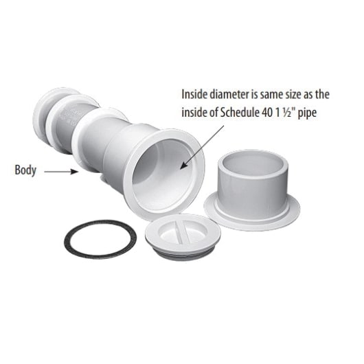 Waterway Volleyball Pole Holder Assembly White 5406700