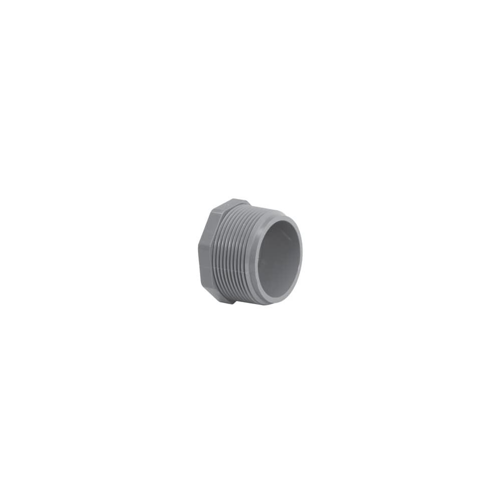 Gray Plug Sch. 80 Gray PVC Plug 1 in. MPT | 850-010