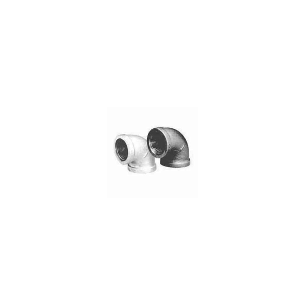 1/4 Inch Female NPT 90° Elbow Fitting - Galvanized Malleable Iron, MI010241G