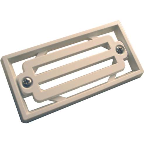 CMP 3 Bar Grate And Frame Assembly; White Grate And Frame