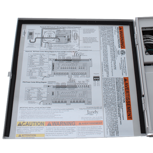 Jandy PureLink Power Center 12-Circuit w/ Load Center & Salt