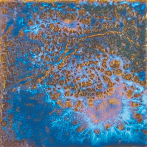 Osprey Reef Coral Sea Porcelain Tile, Blue/Brown, 6