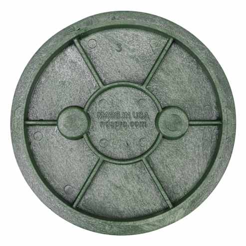 14x19 Inch Rectangular Valve Box And Cover - Black Box, Green ICV Cover - Plastic