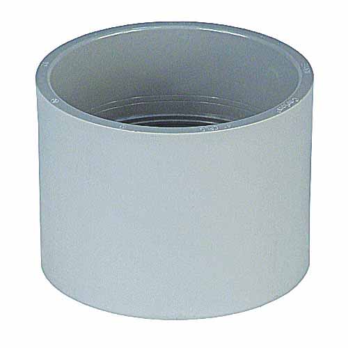 Coupling, 1-1/2in x 2-3/8inSlip Gray PVC Standard