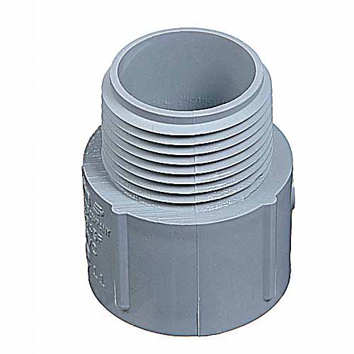 PVC ELEC Conduit Male Adapter 3/4” MXS  