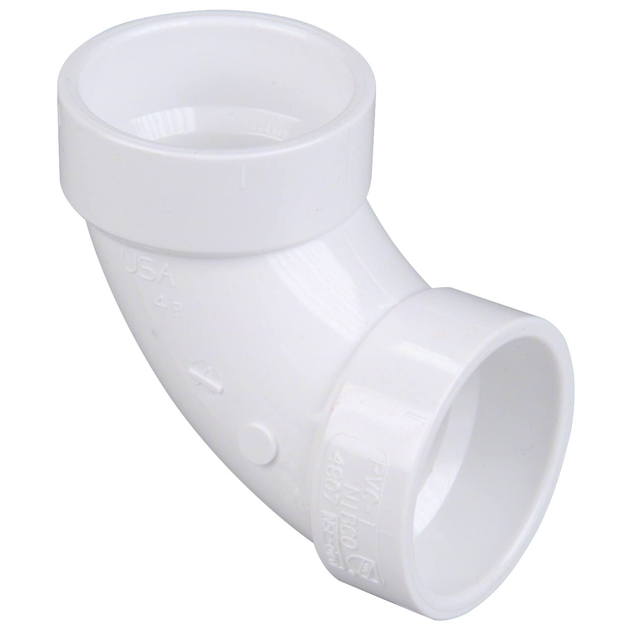 DWV-PVC 90 ELBOW SLIP  4in