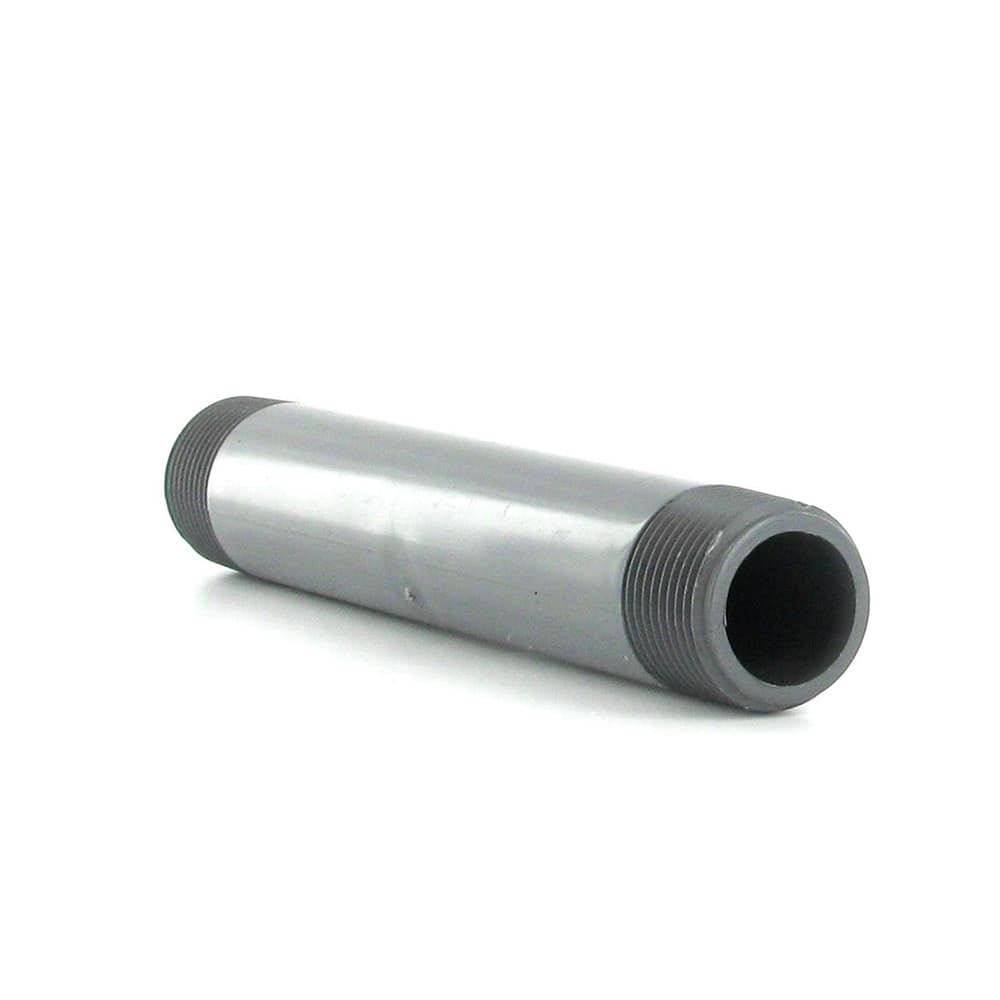 Sch. 80 PVC Pipe Nipple 3/4 in. x 6 in. MPT x MPT  PPN-75-60