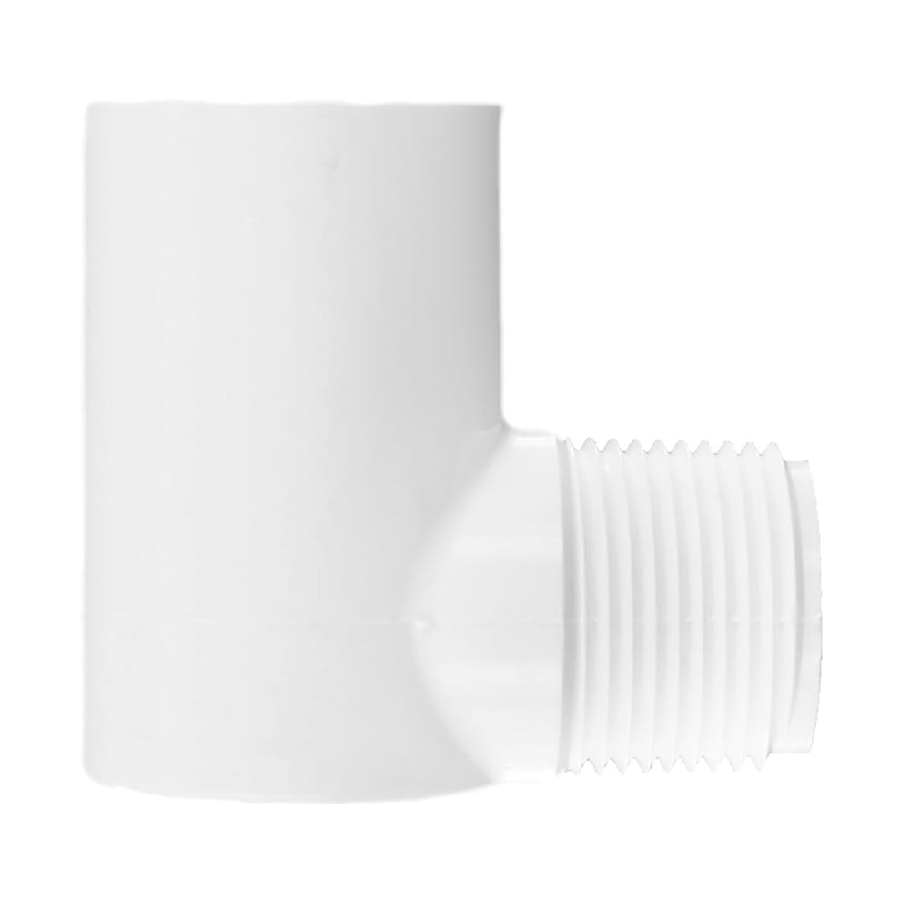 Street Elbow, 3/4" MPT x Slip White PVC Schedule 40 90 Degree | 410-007BC