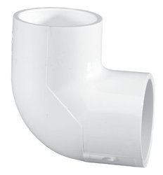 PVC Schedule 40 - 90 Elbow , 3/4in Slip White  