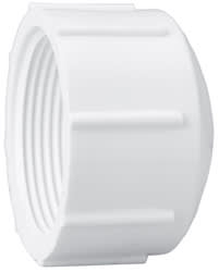 Cap, FPT White PVC Schedule 40