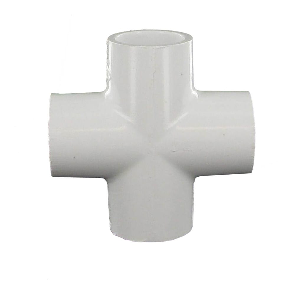 Cross, Slip White PVC Schedule 40