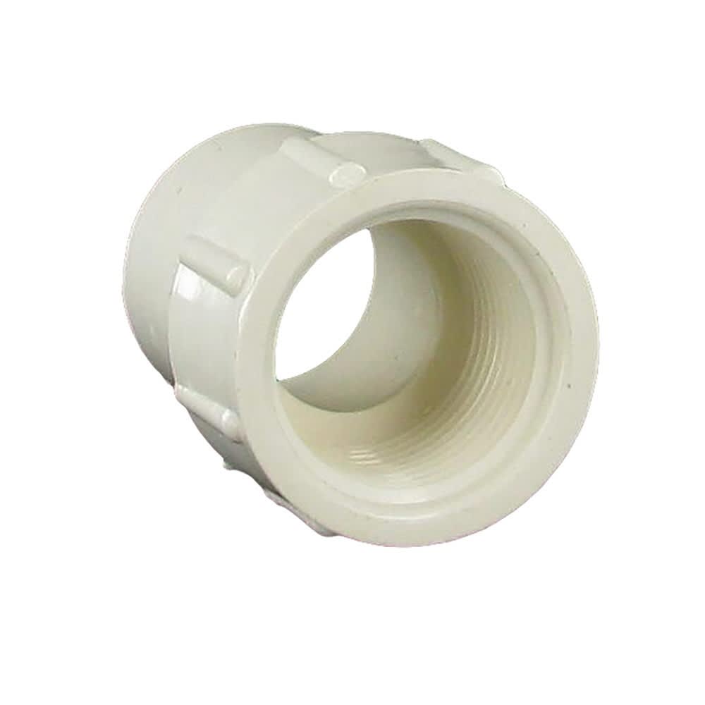 PVC Schedule 40 - Adapter, 1in Slip X Fpt White   