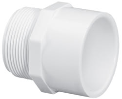 Adapter, MPT x Slip White PVC Schedule 40