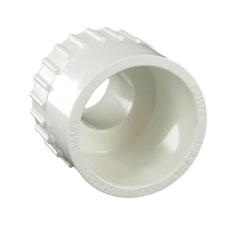 Reducing Adapter, MPT x Slip White PVC Schedule 40