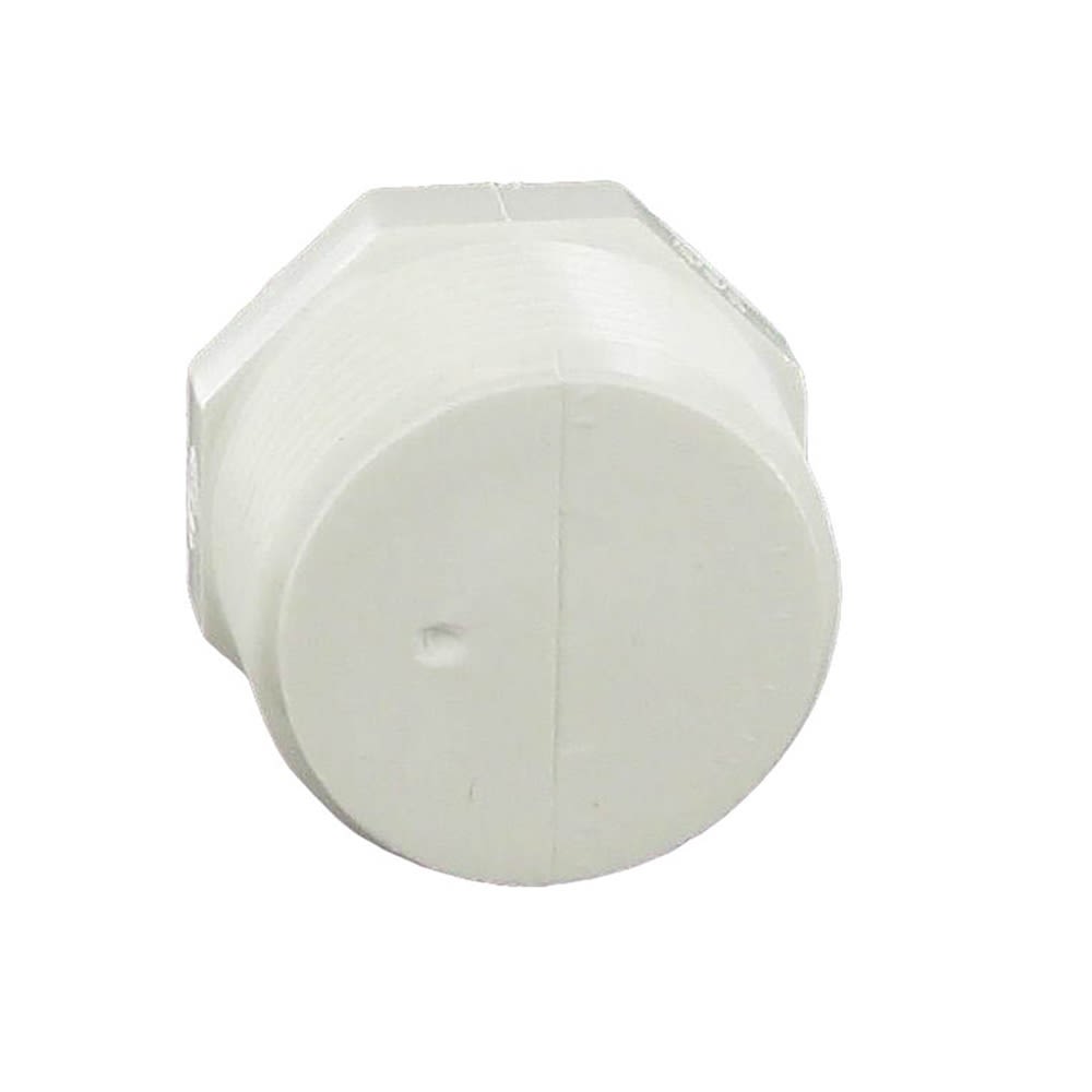 Plug, MPT White PVC Schedule 40