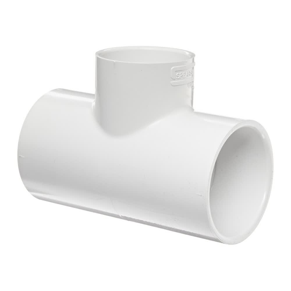 Tee, Slip White PVC Schedule 40