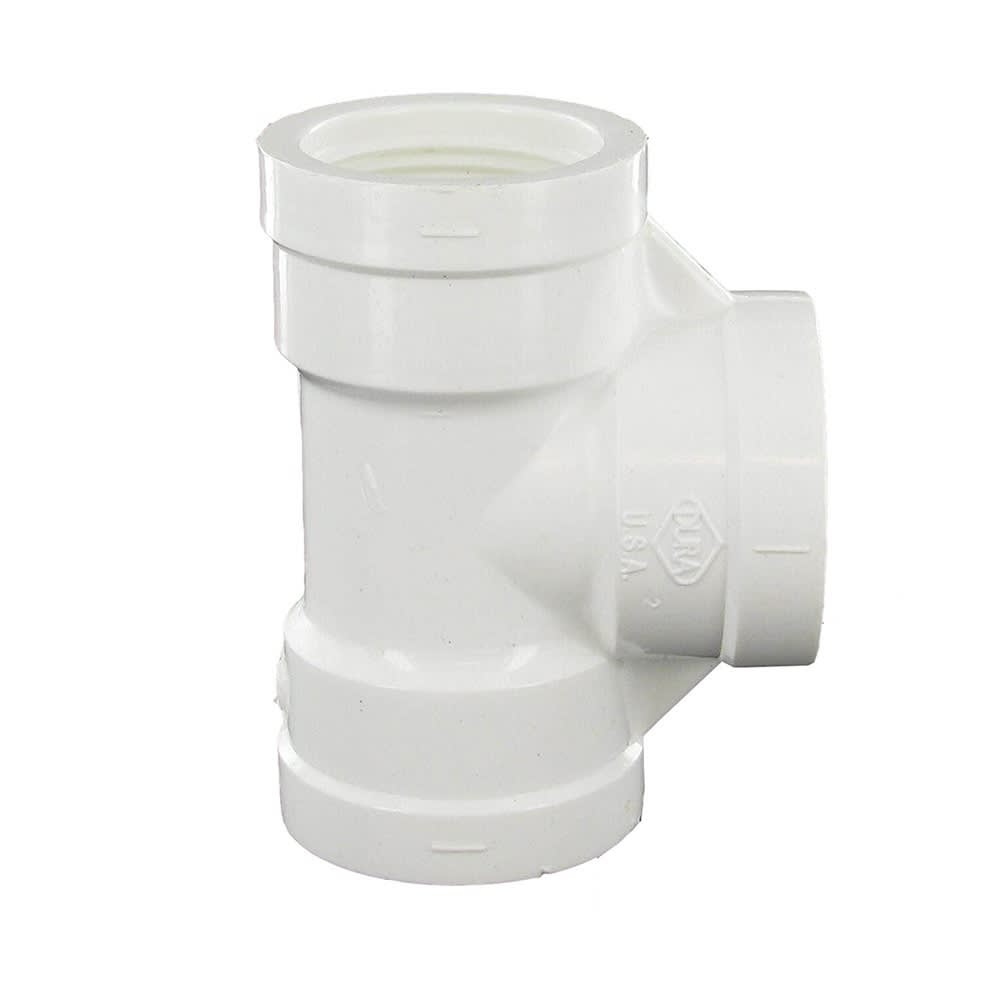 Tee, 1" FPT White PVC Schedule 40 | 405-010 - product image