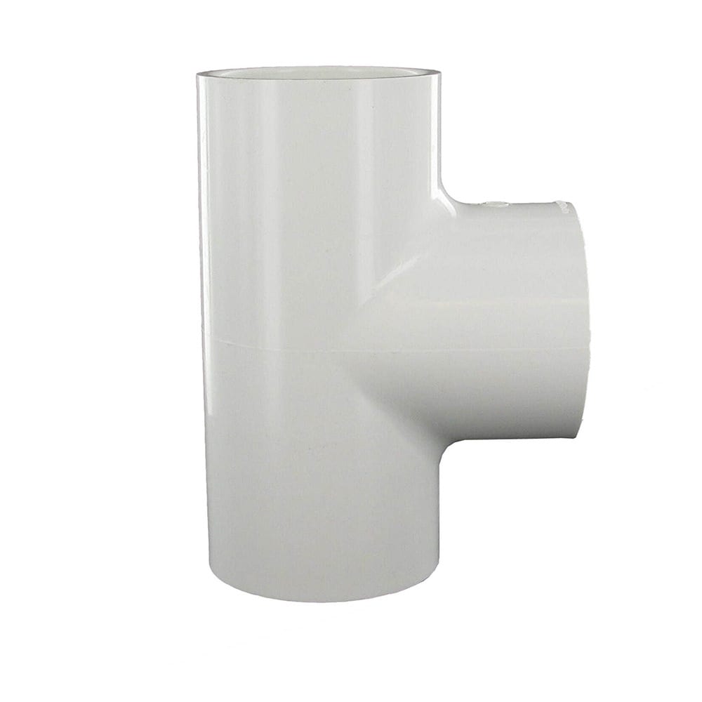 Tee, 2" Slip x Slip x FPT White PVC Schedule 40 | 402-020