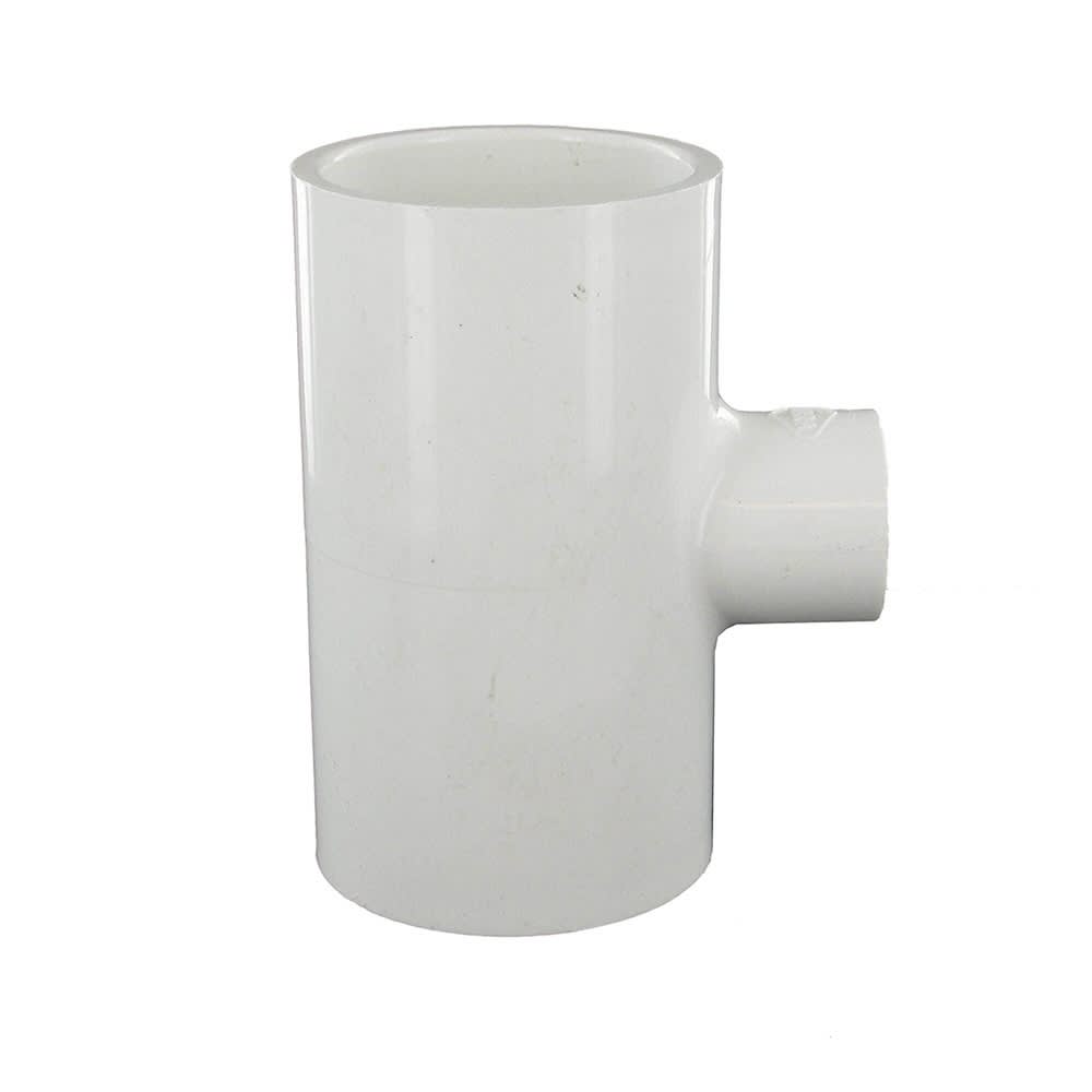 Reducing Tee, 1-1/2 x 1-1/2 x 1/2" Slip x Slip x FPT White PVC Schedule 40 | 402-209
