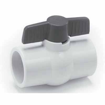Lasco Ball Valve, Slip White PVC 150 psi - product image