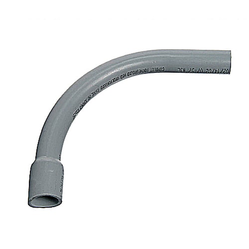 Elbow, 3/4inBell End Gray PVC Schedule 40 90 Degrees Standard Bend Radius