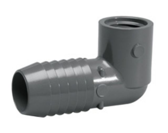 Lasco Combination Elbow, Insert x FPT Gray PVC 90°