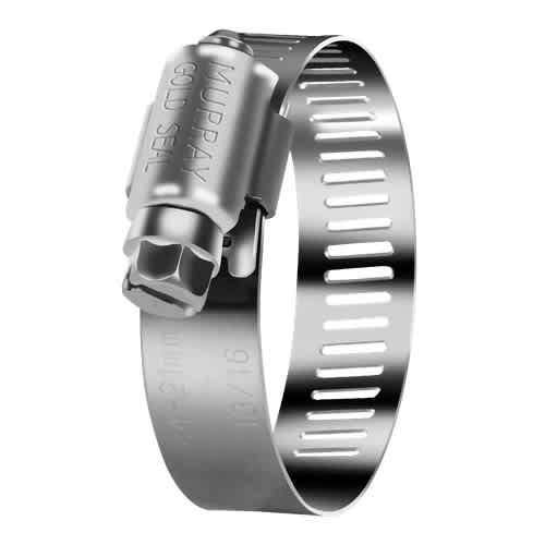 #28 Stainless Steel 1-1/4 to 2-1/4" Worm Drive Clamp - product image