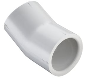 Sch. 40 PVC Elbow 1 in. Socket 22-1/2 Degree Standard  