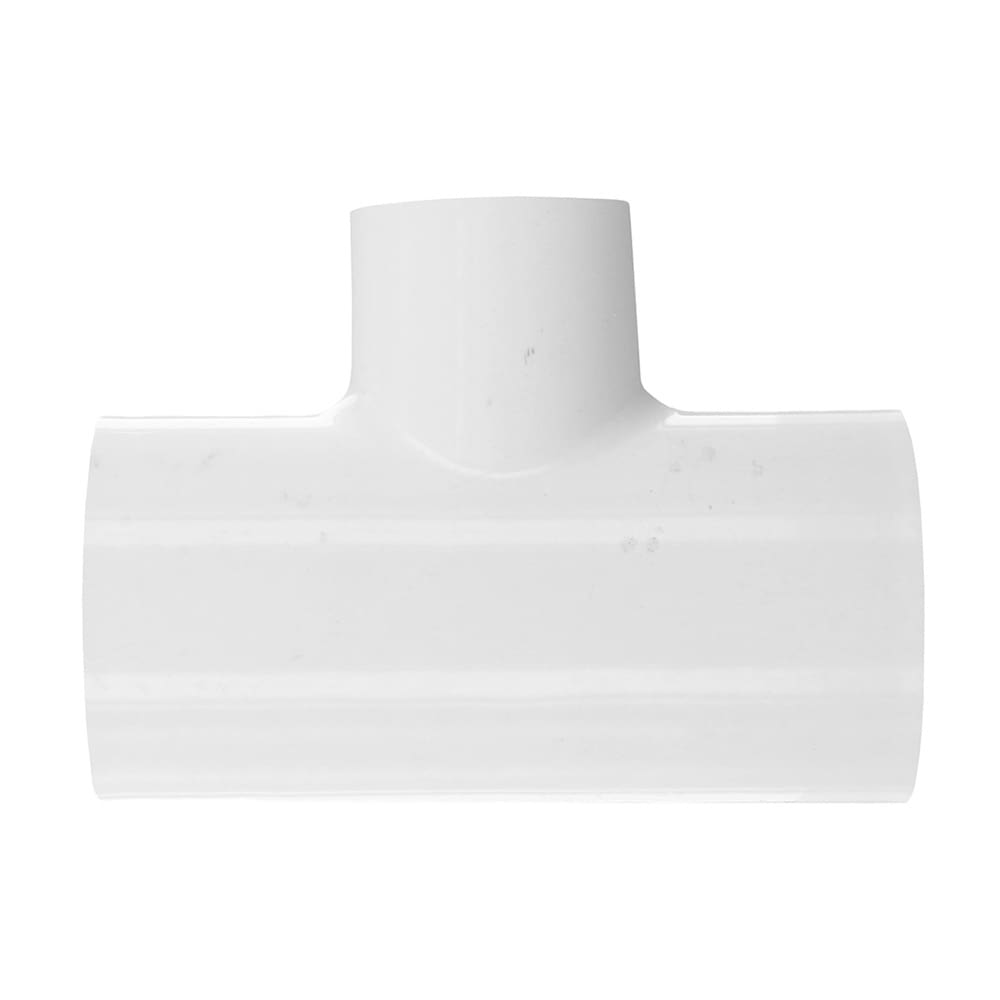 PVC Schedule 40 - Reducer Tee, 1-1/2in x 1in White   
