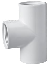 Tee, 2" FIPT White PVC Schedule 40 Standard