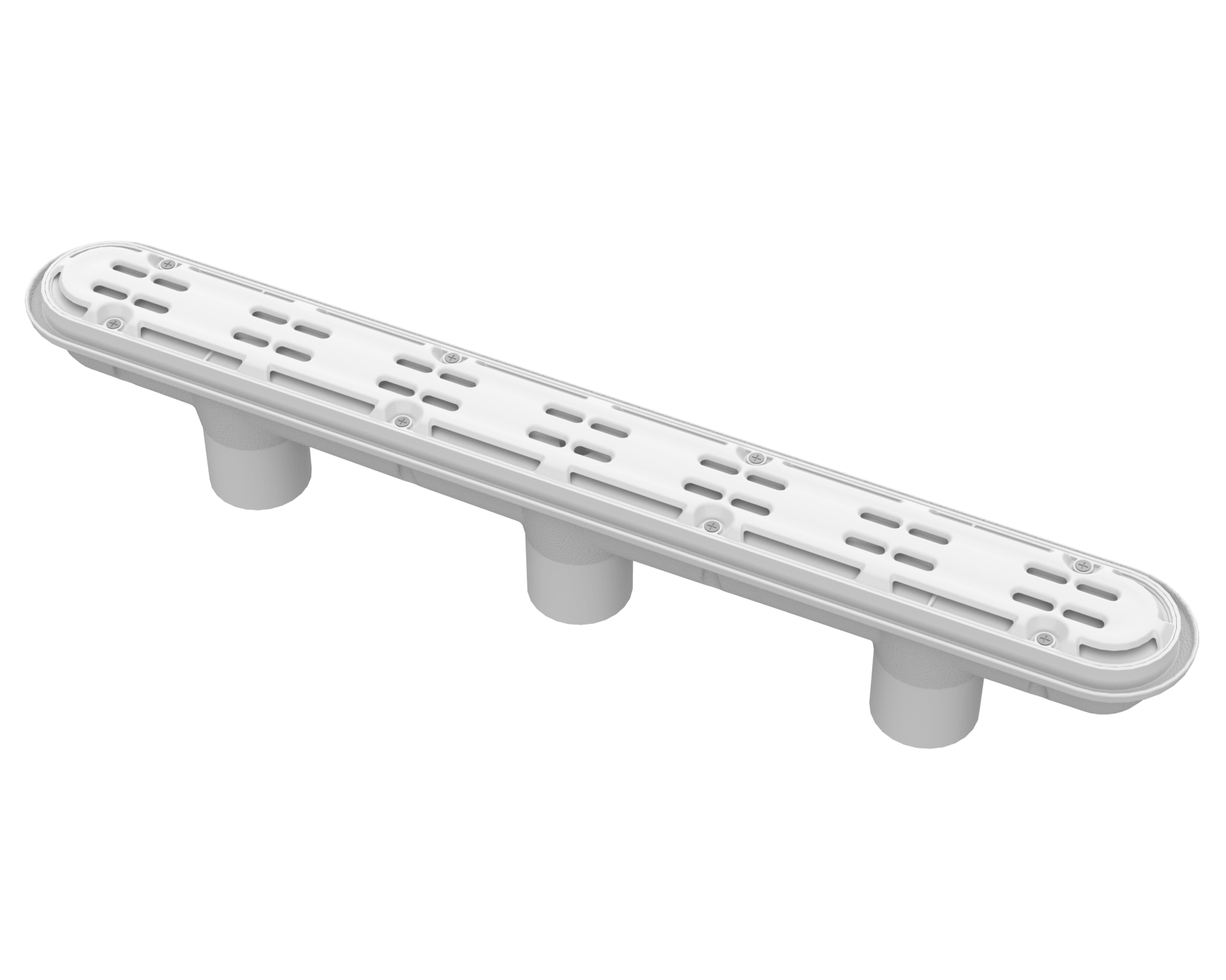 White 32" Channel Drain With 3 Port Sump/Av Anti-Entrapment Suction Outlet Cover (Vgb Series) - product image