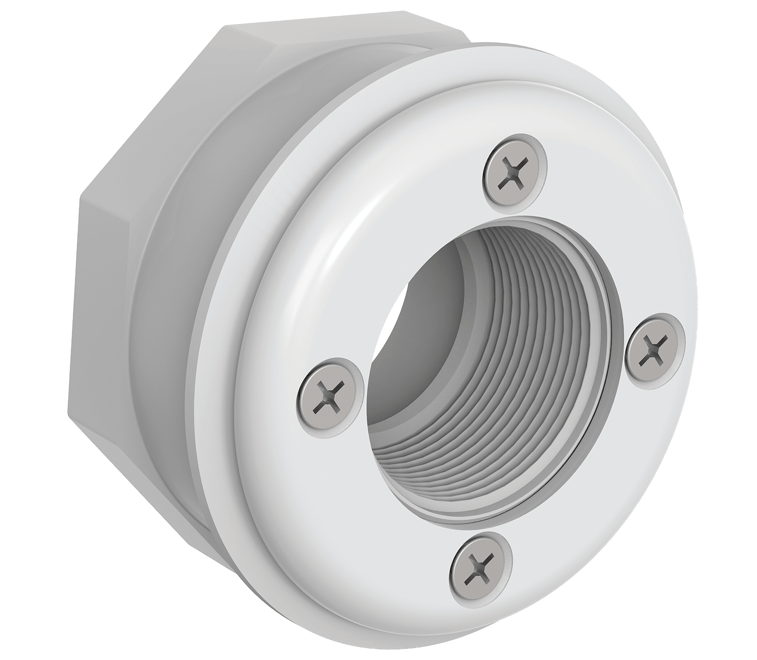 Aquastar 4 Screw Vinyl Fitting W/1 1/2" - product image