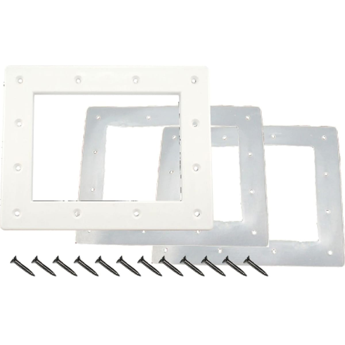 CMP Skimmer Vinyl Faceplate Kit Regular Mouth Square, White | 25540-100-000 image 2