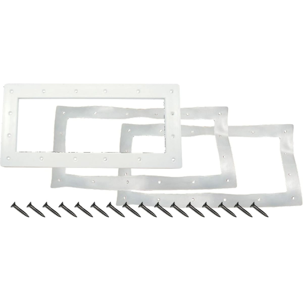 CMP Skimmer Faceplate Kit, Wide Mouth, White, Vinyl  