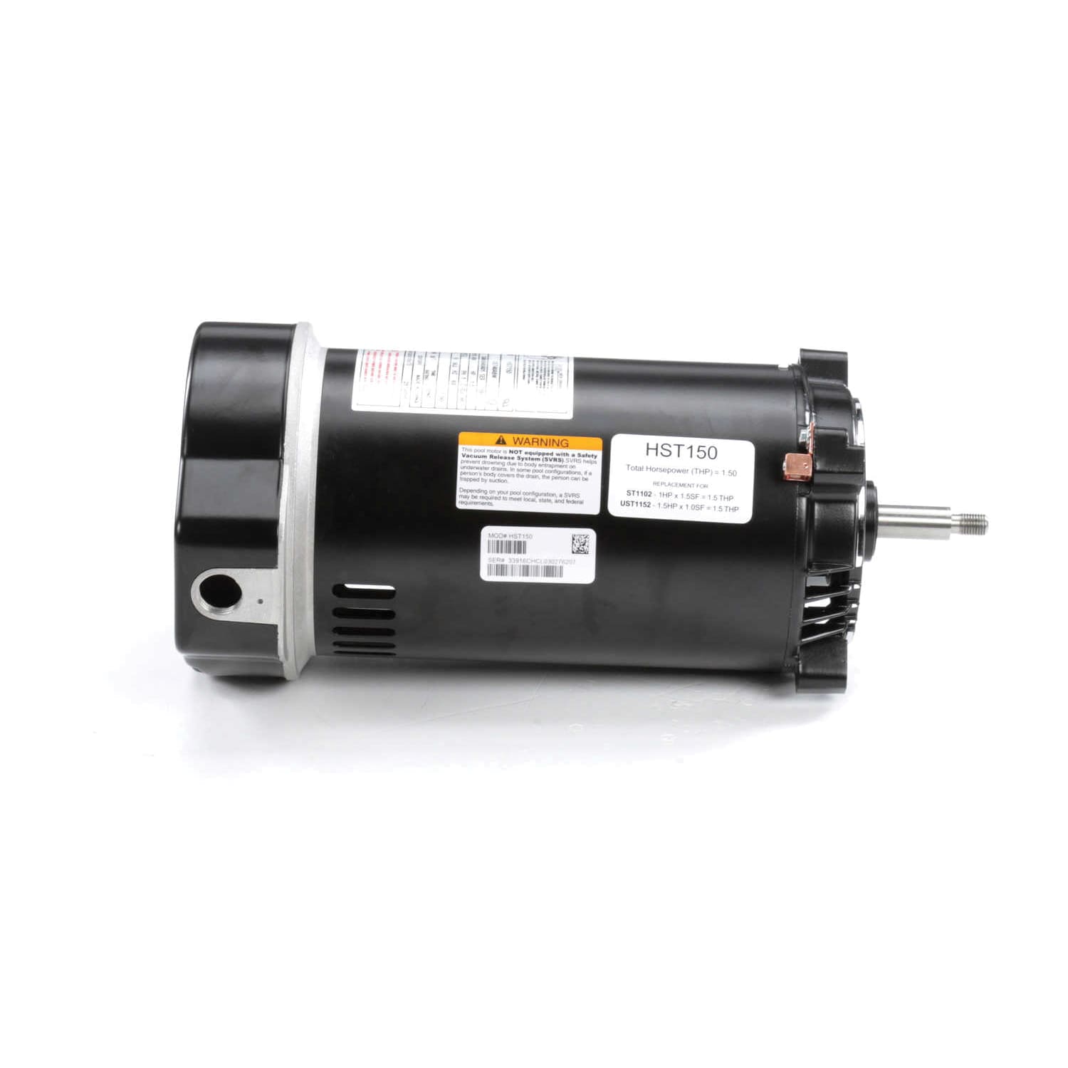 Century Centurion Pro Pool Pump Motor, Threaded Shaft, 1.50 THP 56J | HST150 image 2