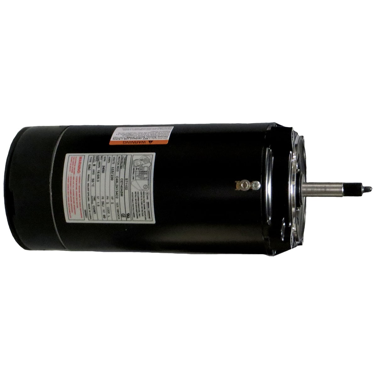 Century Pool Pump Motor Threaded Shaft 1HP 1-Speed 115/230V 56J Frame | ST1102 image 2