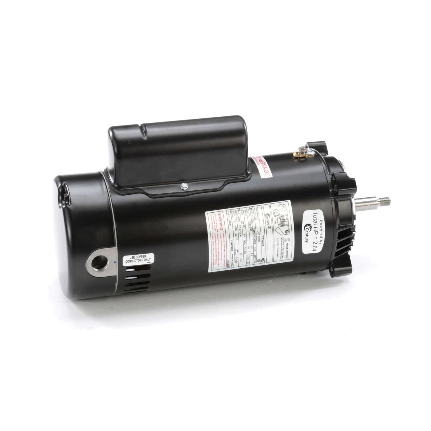 Century Pool Pump Motor Threaded Shaft 2HP 1-Speed 230V 56J Frame | ST1202 image 3