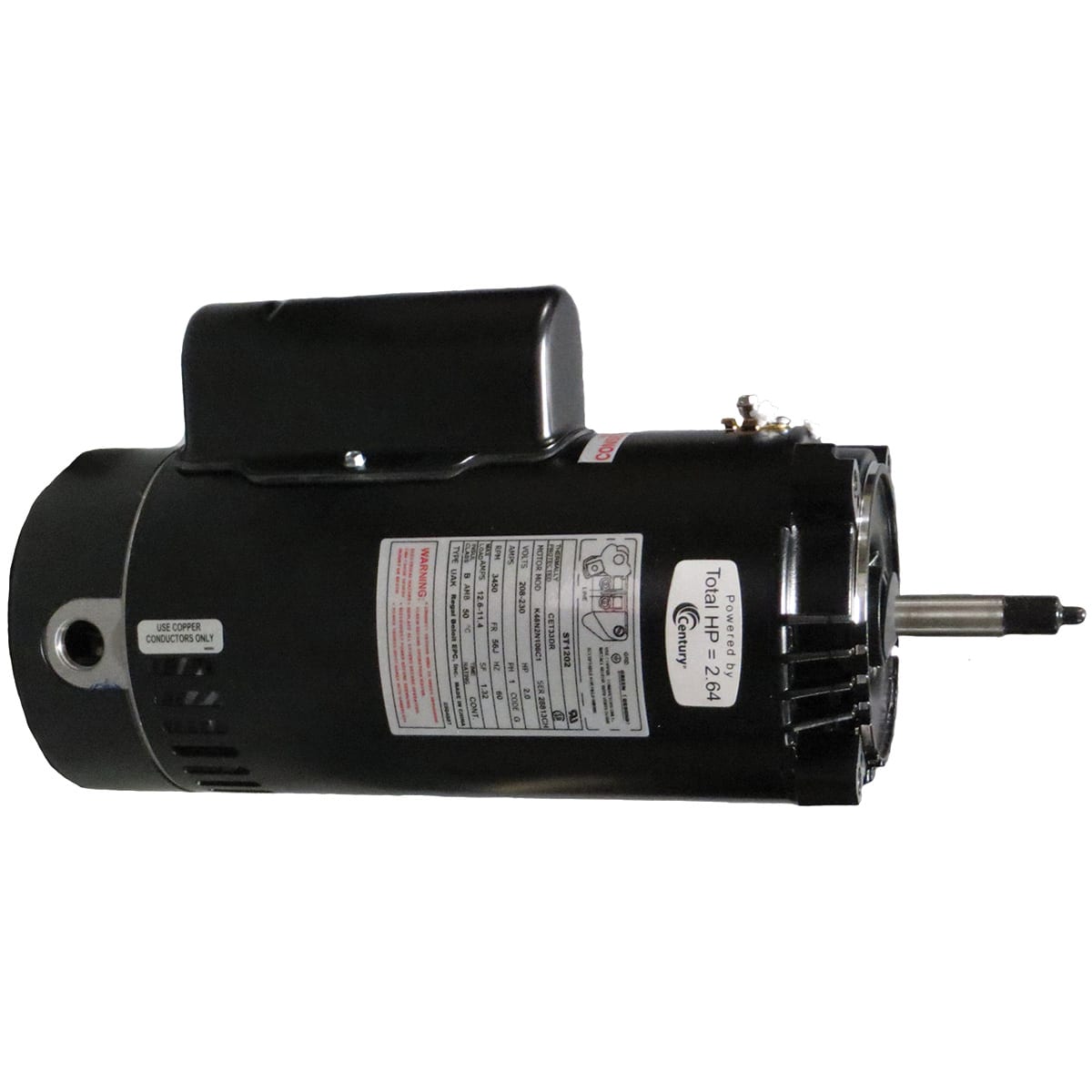 Century Pool Pump Motor Threaded Shaft 2HP 1-Speed 230V 56J Frame | ST1202 image 7