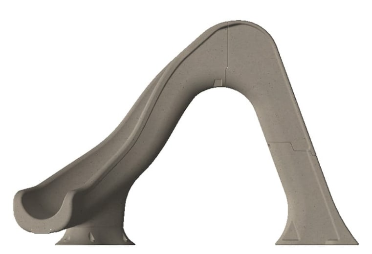 Global Tidal Wave Slide Left Turn Gray image 2