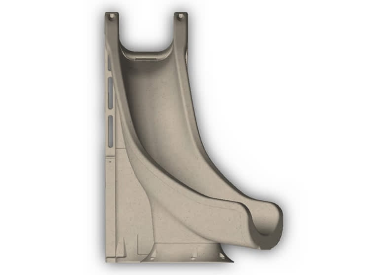 Global Tidal Wave Slide Right Turn Gray image 2
