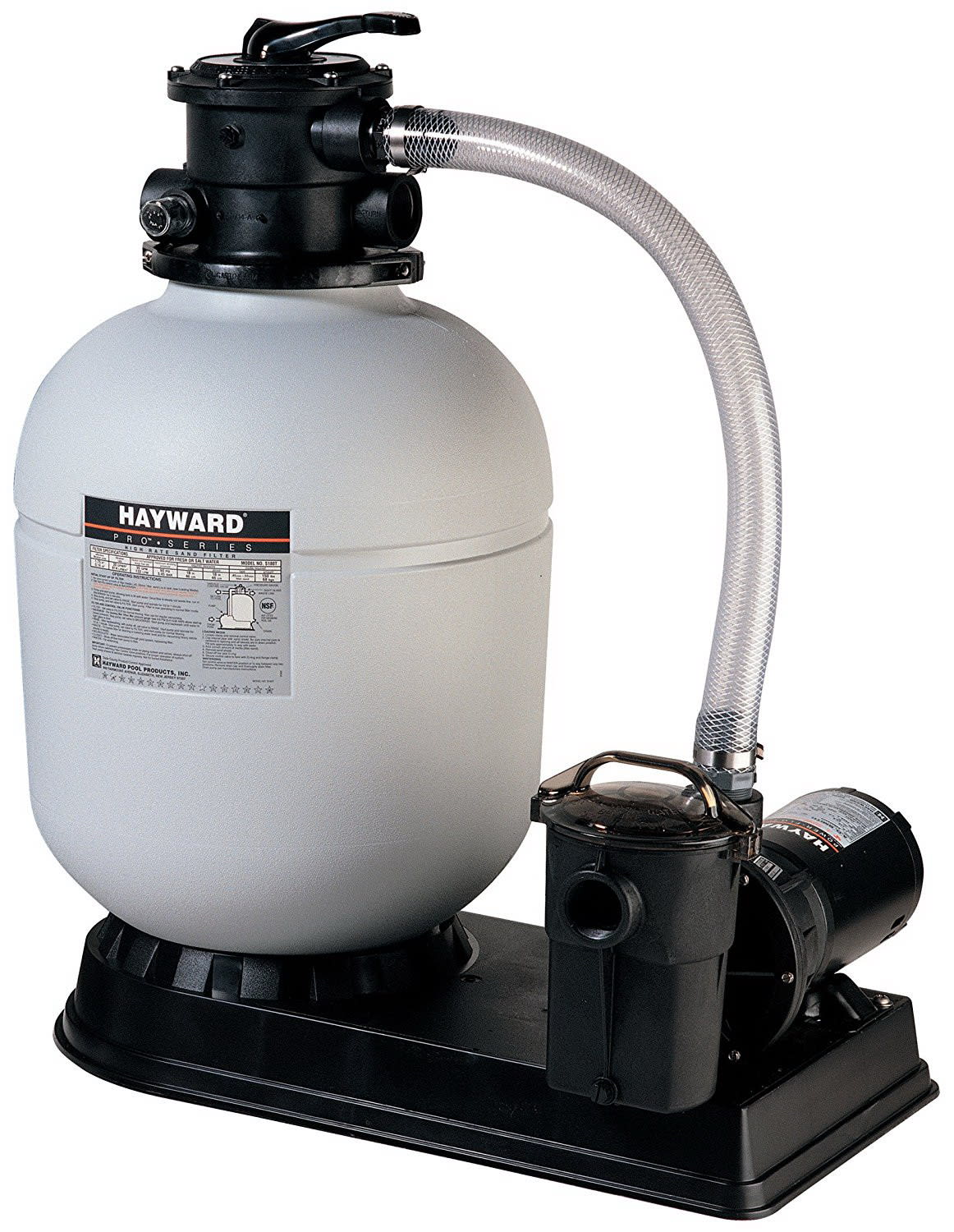 Hayward ProSeries 18in Sand Filter System Top Mount w/ 1HP Pump w/ Valve  
