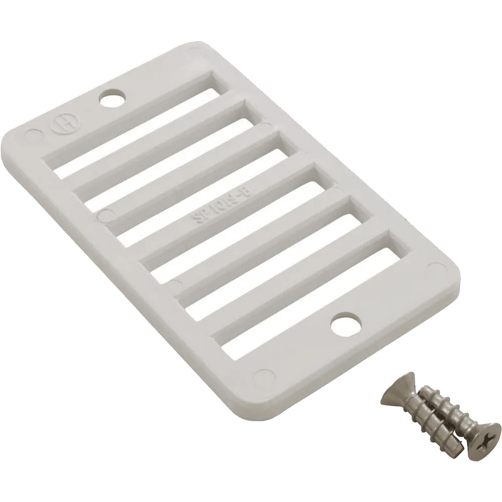 Hayward Gutter Deck Drain w/Screws,  2” Socket, White  