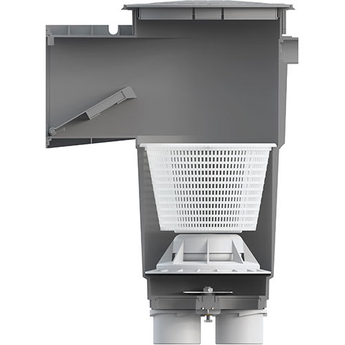 Hayward Gunite Drk Gray Skimmer, 2" Port image 3